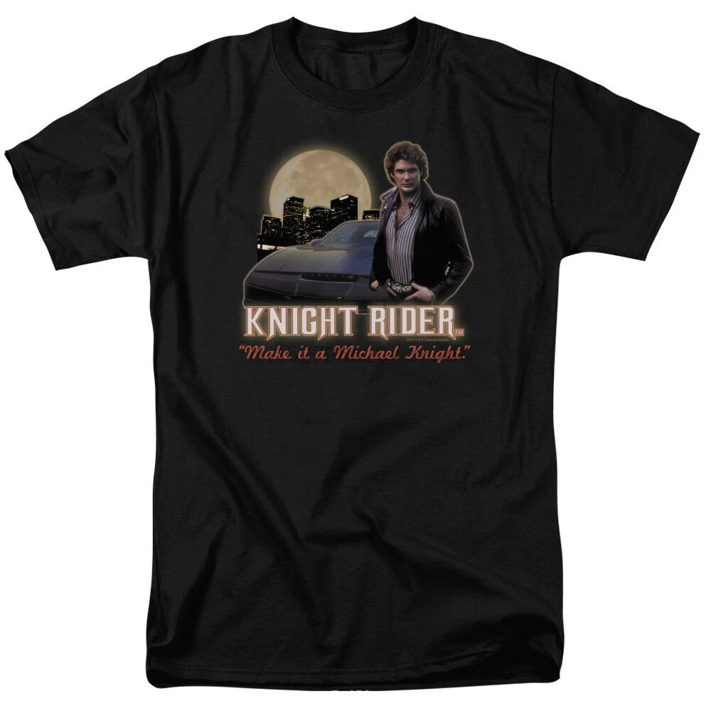 

Knight Rider Tv Show Full Moon Make It A Michael Knight T-Shirt All Sizes(1)