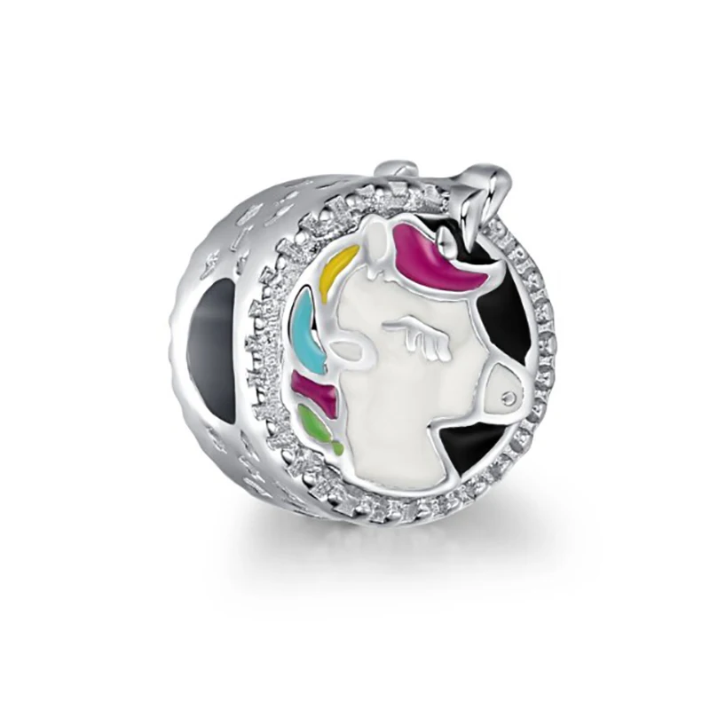 Fit Pandora Единорог бижутерия с бисером из бисера духи Mujer Originales ювелирные изделия