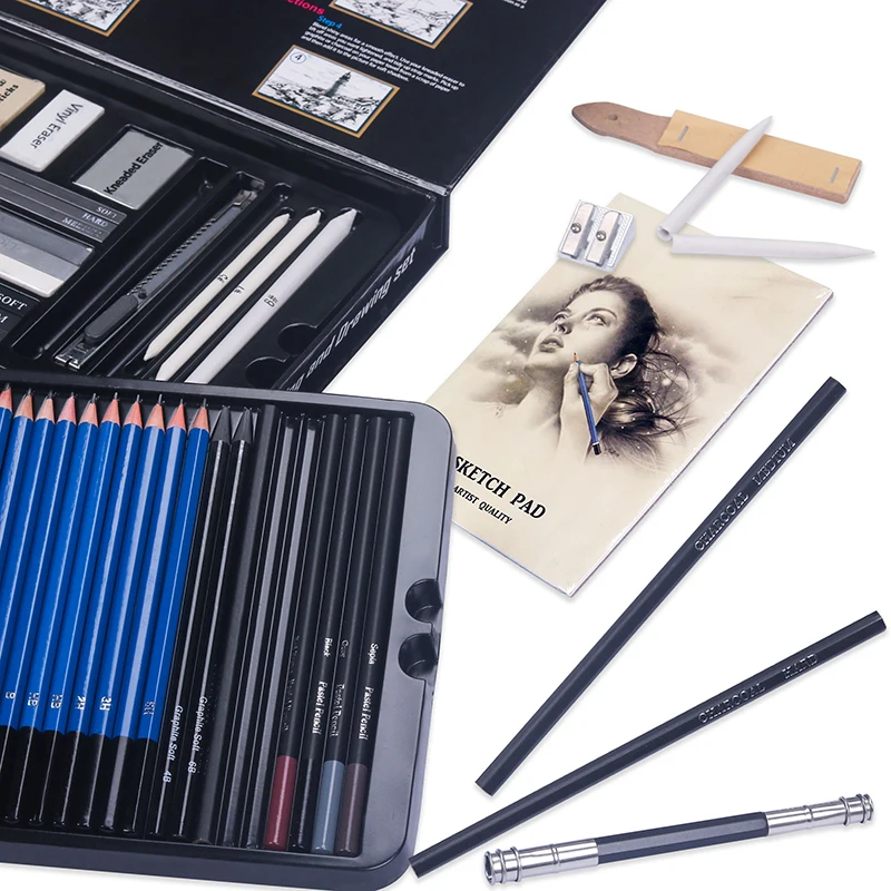 Drawing Pencils Sketch Art Set 50PCS Includes Sketching Graphite Pencils,Graphite  and Charcoal Pencils Art Supplies Pencil - AliExpress