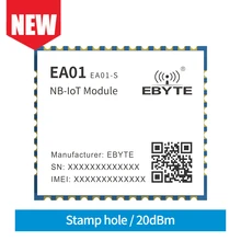 

NB-IoT Wireless Module Dual-Core ARM DSP 20dBm B3 B5 B8 Frequency Band 3GPP Standards and FOTA TCP UDP MQTT COAP LwM2M EA01-S