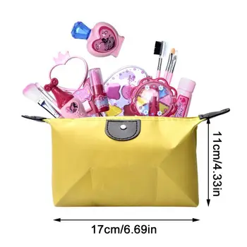 

Children Pretend Makeup Set Fake Cosmetic Toy Kit Simulation Eye Shadow Lipstick Brushes Girls Play House Role Play Toys