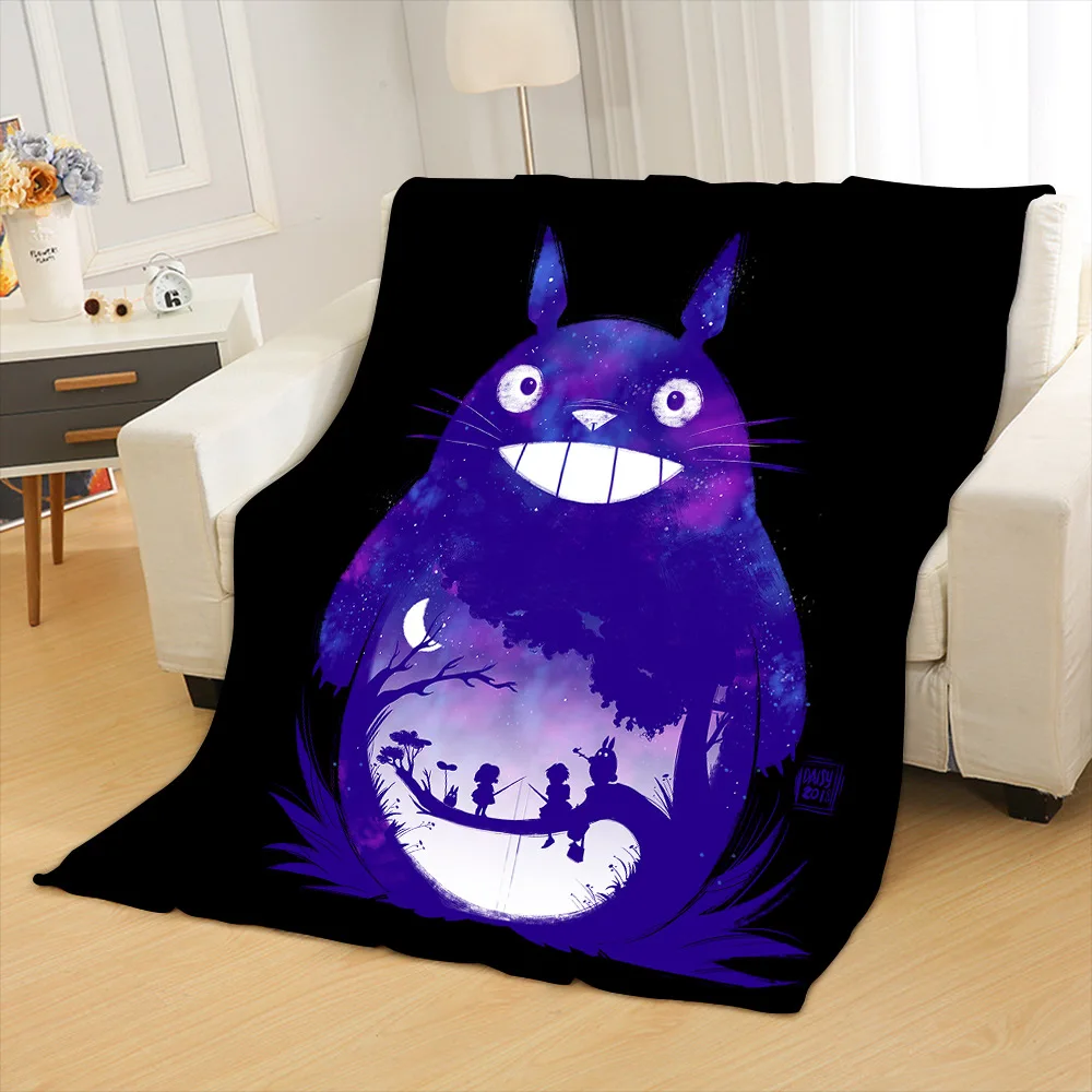 3D цифровое Флисовое одеяло My neighter Totoro популярное однослойное покрывало с