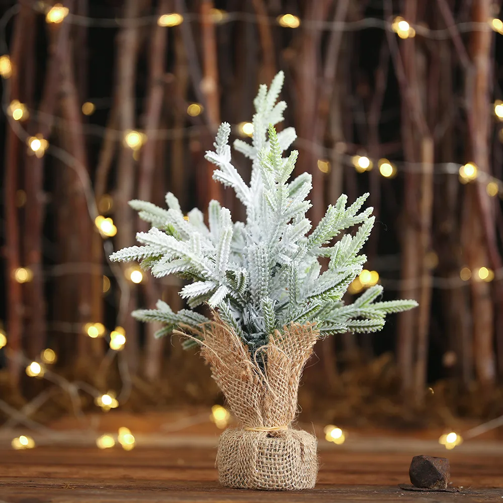 Новогоднее освещение мини Рождественская елка искусственный Настольный Декор фестиваль миниатюрное дерево arbol de navidad choinka@ 30