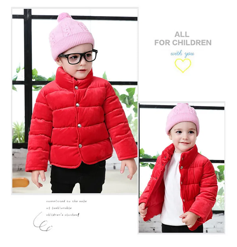 Boys Jackets 2019 New Winter Outerwear Girls Warm Thick Gold Velvet Jacket Fashion Kids Gentleman Party Coat Children Outerwear (7)