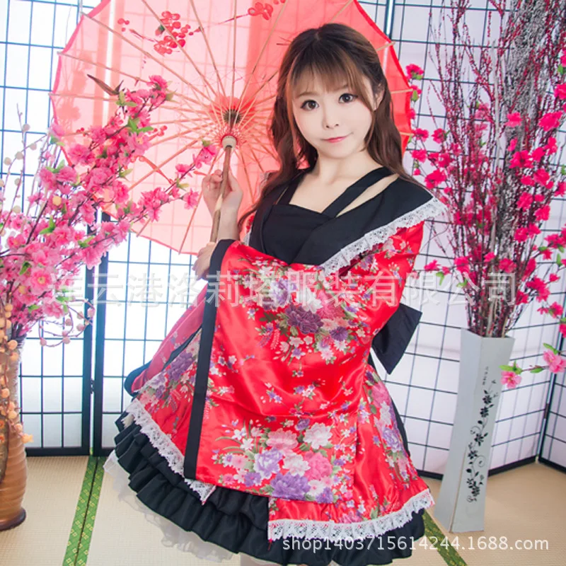 Кимоно в японском стиле, традиционная Женская одежда для косплея Ropa Geisha, винтажная одежда Jeisha, азиатское платье, кимоно Sakura Haori