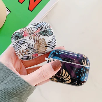 

Art Flowers Banana Leaf Case For Airpods Pro Wireless Bluetooth Earphone Case for airpod 3 Cover For Apple Air Pods Pro Fundas