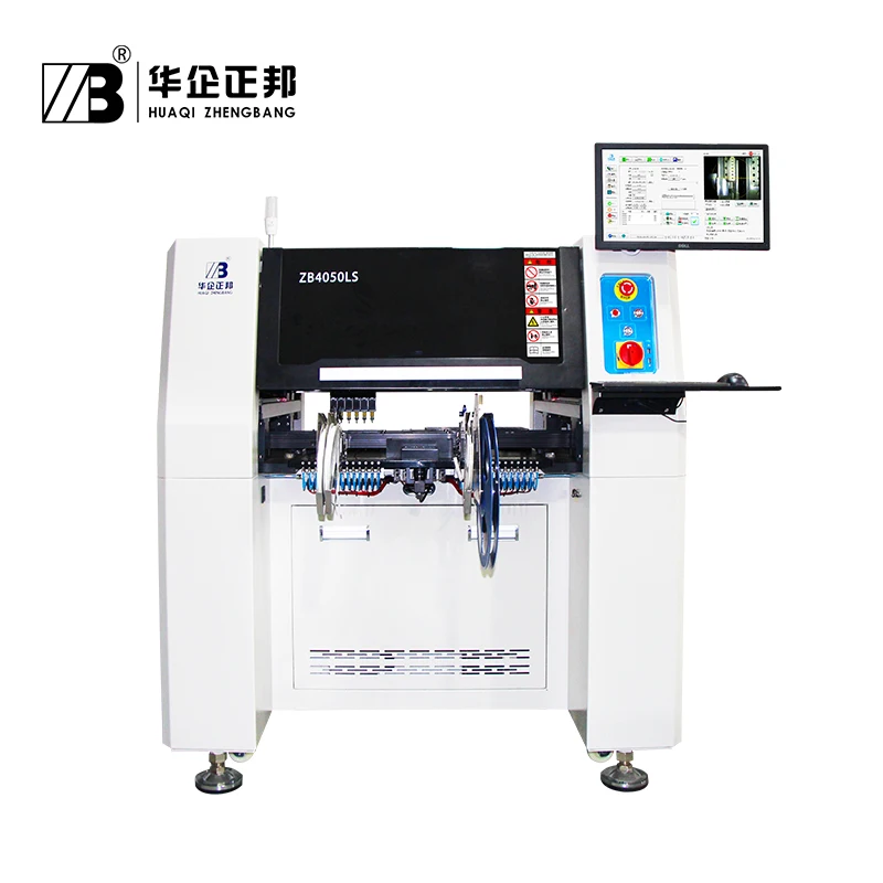 6 head visual system led chip mounter high speed pick and place machine