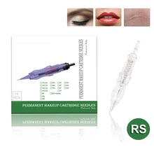 10 шт. Biomaser иглы патрона 3/5/7RS татуировки перманентный макияж ручка с иглой машина иголки для бровей губ Татуировки