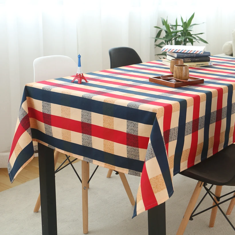 

Cotton linen art tablecloth art field tablecloth bedside tablecloth simple European coffee table mat cover
