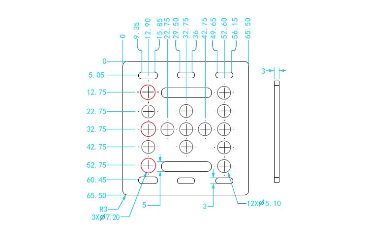 y-axis, fivela de placa de alumínio 2020,