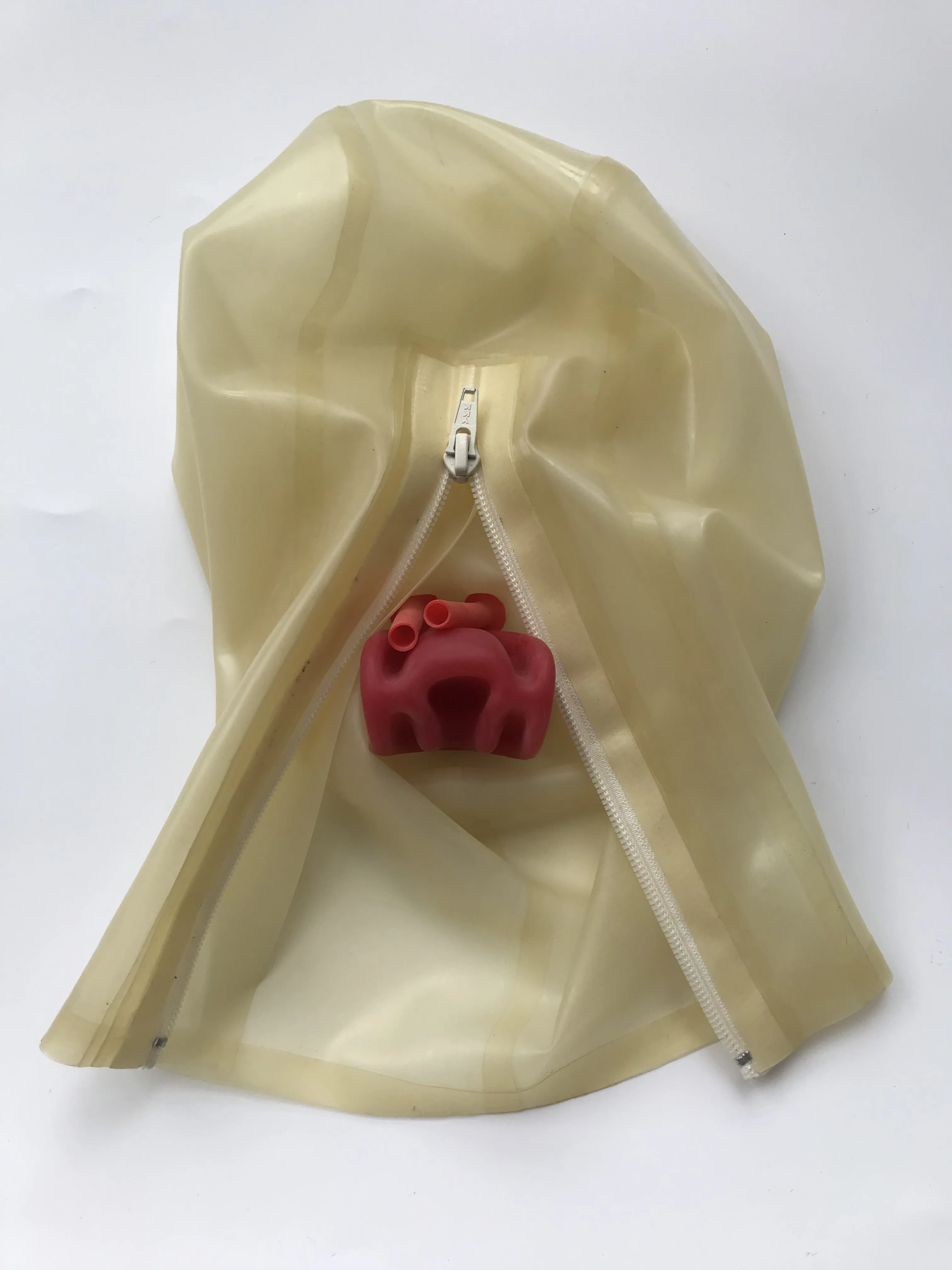 Sexy Exotic Lingerie Latex Hood Mask Fetish Teeth Gag Nose Tubes men stretch g string panties,men stretch thong underwear