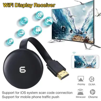 

4K WIFI Display Receiver HDMI Wireless Display G6 1080P Mobile Screen Cast Mirroring Adapter Dongle Pusher for Netflix youtube