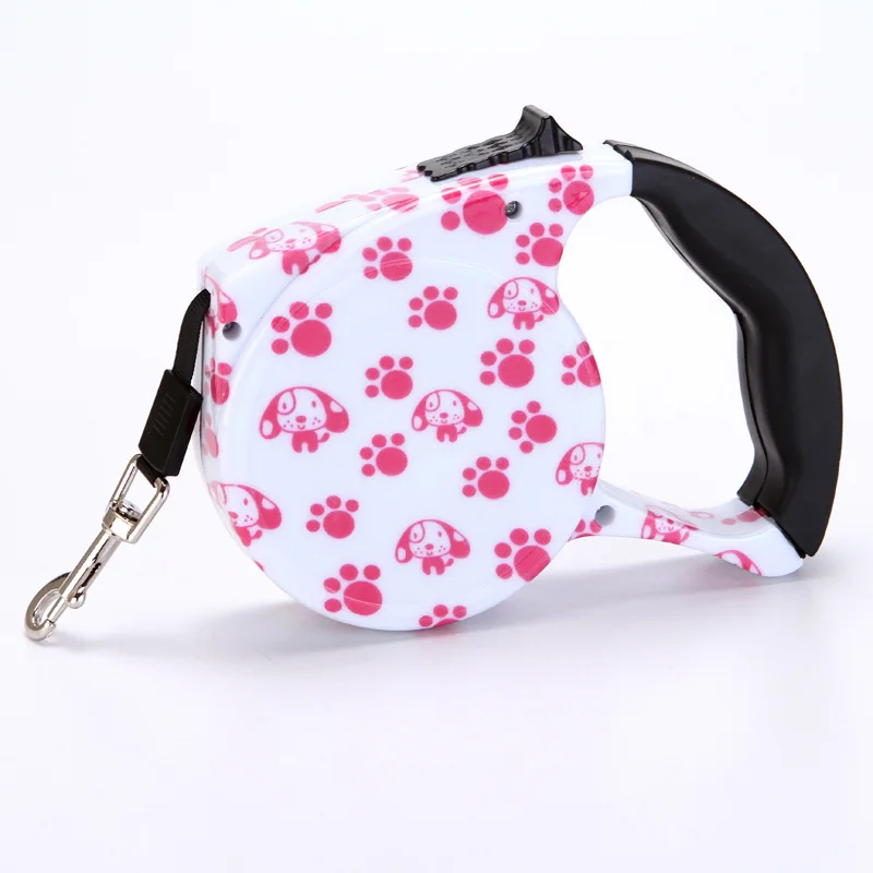 5M Colorful Retractable Dog Leash Extending Puppy Walking Leads Pet Dog Running Leashes Hands Freely Great For Walking Dog 