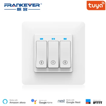 

FrankEver Wifi Curtain Switch Smart Remote Electric Opening and Closing Curtain