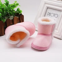 Newborn Toddler Warm Boots Winter First Walkers baby Girls Boys Shoes Soft Sole Fur Snow Booties for 0-18M Bebe Kids Snow Boots 6
