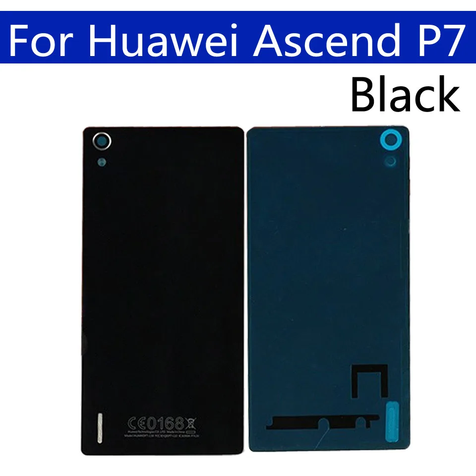 Для huawei Ascend P7 Задняя стеклянная крышка батарейного отсека задняя дверь корпус чехол для P7-L10 P7-L00 замена корпуса шасси P7-L05