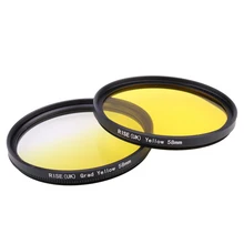 Фильтр для камеры 58 мм полный желтый градиентный желтый фильтр для фотоаппарата Nikon D3100 D3200 D5100 SLR объектив для камеры