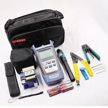 Kit di strumenti in fibra ottica Ftth all'ingrosso con misuratore di potenza ottica/VFL/mannaia in fibra