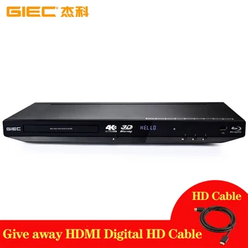 GIEC-REPRODUCTOR DE Blu-ray G4350 4K 3D, reproductor de DVD con salida Full HD, decodificador HDMI, reproductor de DVD
