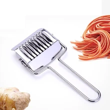 Нож прессовочная машина Нескользящие Кухонные гаджеты Spaetzle Makers лапша режущая руля секция шалот резак из нержавеющей стали