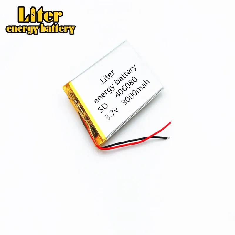1/2/4 шт. 406080 3 7 V 3000mah литиевая полимерная аккумуляторная батарея с защитой доска