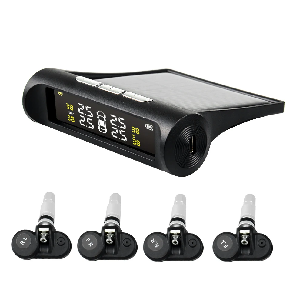 ¾籤  USB TPMS ڵ Ÿ̾ з ͸ ý, LCD 4 ܺ   , SUV µ 