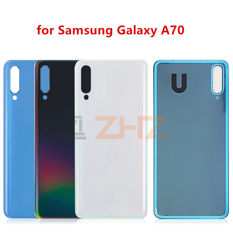 Для SAMSUNG Galaxy A70 A705 2019 задняя крышка батарейного отсека задний пластиковый мягкий