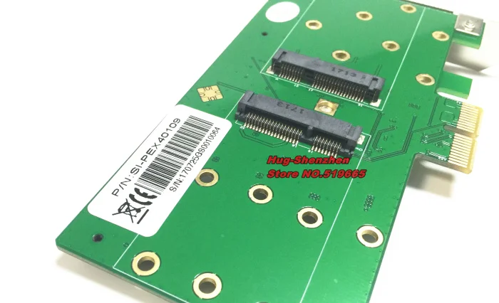  Top verkauf PCI EXPRESS zu 4port msata ssd RAID Controller Karte für 1U chassis unterstützung raid 