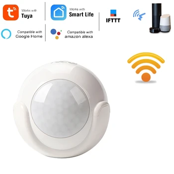 

Smart Life Mini Wifi Motion Sensor Alarm Detector Built in Battery Work with Alexa Google Home IFTTT IFTTT
