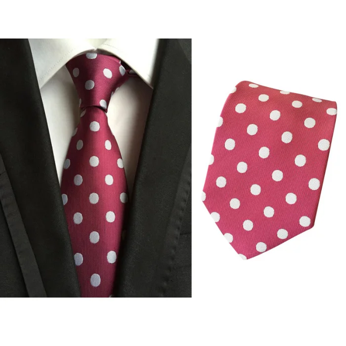 Men's Ties with Large Dot Polyester Arrow Shaped Tie Work Colleagues Gifts for Men NGD88