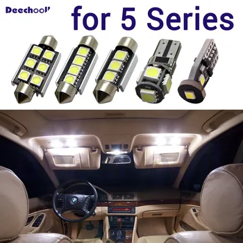 

Perfect White Error Free Canbus LED Lamp interior dome map roof light bulb Kit for BMW 5 Series E39 E60 E61 F10 F11 (1996-2017)