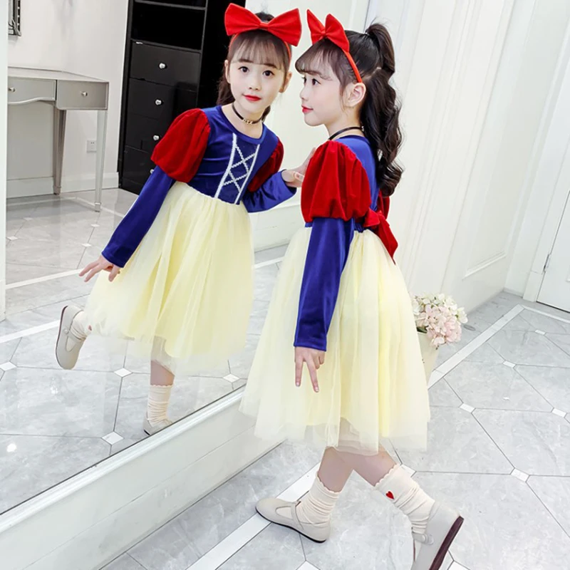 子供のためのファンシー白雪姫のドレス 小さな女の子のためのパーティードレス 誕生日プレゼント プリンセスドレス クリスマス Aliexpress