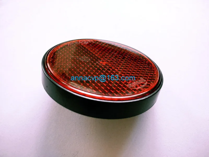 trailer round reflector light lamp trailer parts red (7)