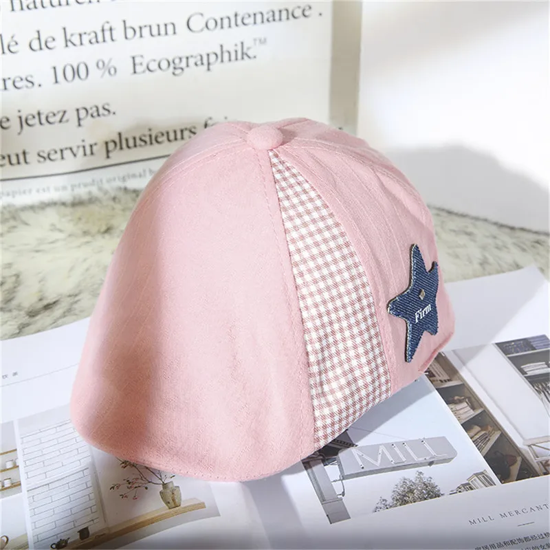 Fashion Baby Hat Handsome Cotton Linen Baby Boy Beret Cap Children Hat Infant Toddler Sun Caps Baby Accessories For 0-2 Years
