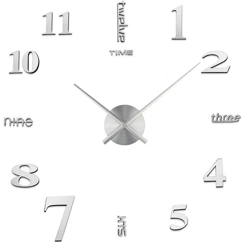Новые настенные часы кварцевые часы Horloge современный дизайн большие декоративные часы Европа акриловые наклейки гостиная Saat