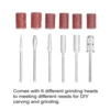 USB Power Supplys Handheld Mini Electric Grinder Nail Gelatum Removing Tool Machine Speed Adjustable Grinding Rotary Tool Kit 5