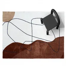 Коврик для гостиной большого размера Современное абстрактное, тканый коврик для домашнего декора с высокой плотностью