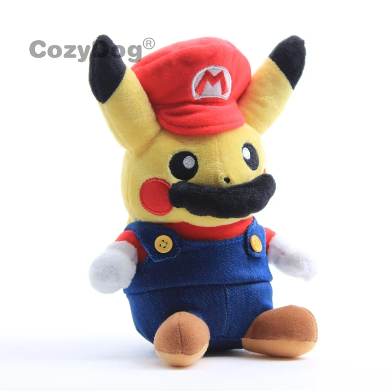 mario pikachu plush