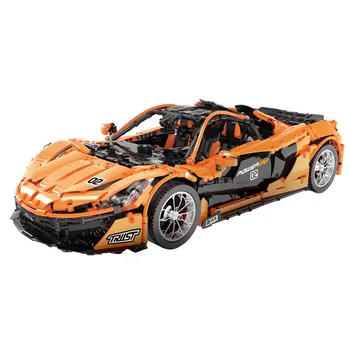

Technic Series P1 Orange Racing Car Set APP RC Model Building Blocks Power Motor Function 20087