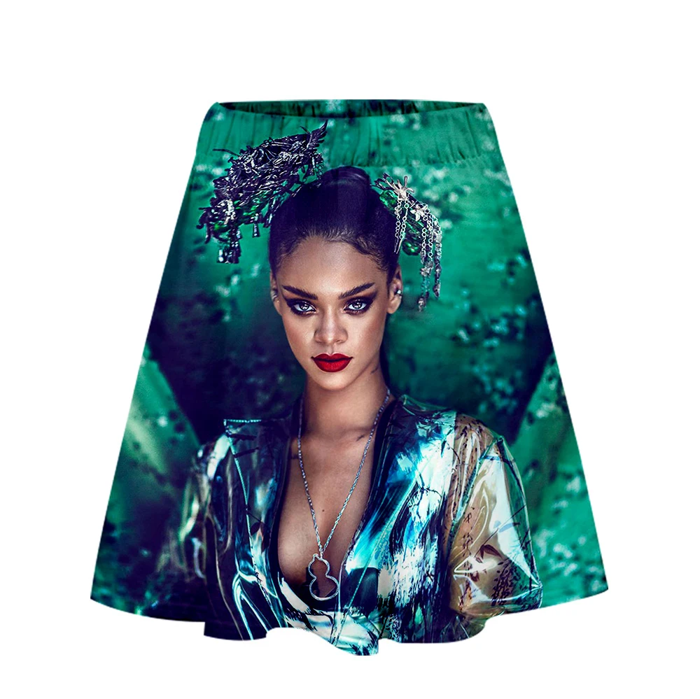 Плиссированная летняя юбка Drake And Rihanna, Kawaii, высокая талия, как меня зовут, женские танцевальные юбки,, Прямая поставка