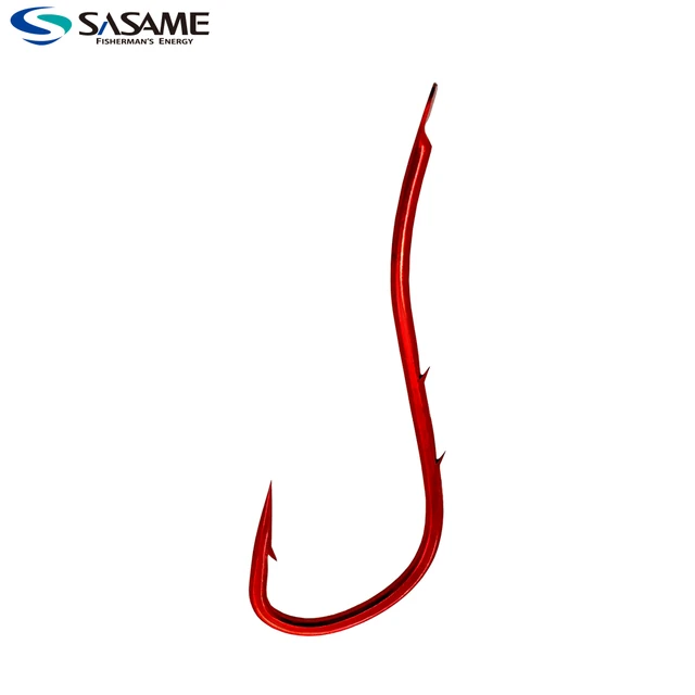 Japan SASAME Long Shank Baitholder Fishing Hooks Sliced Hook Barbed Saltwater  Hook Fishing Tackle High Carbon