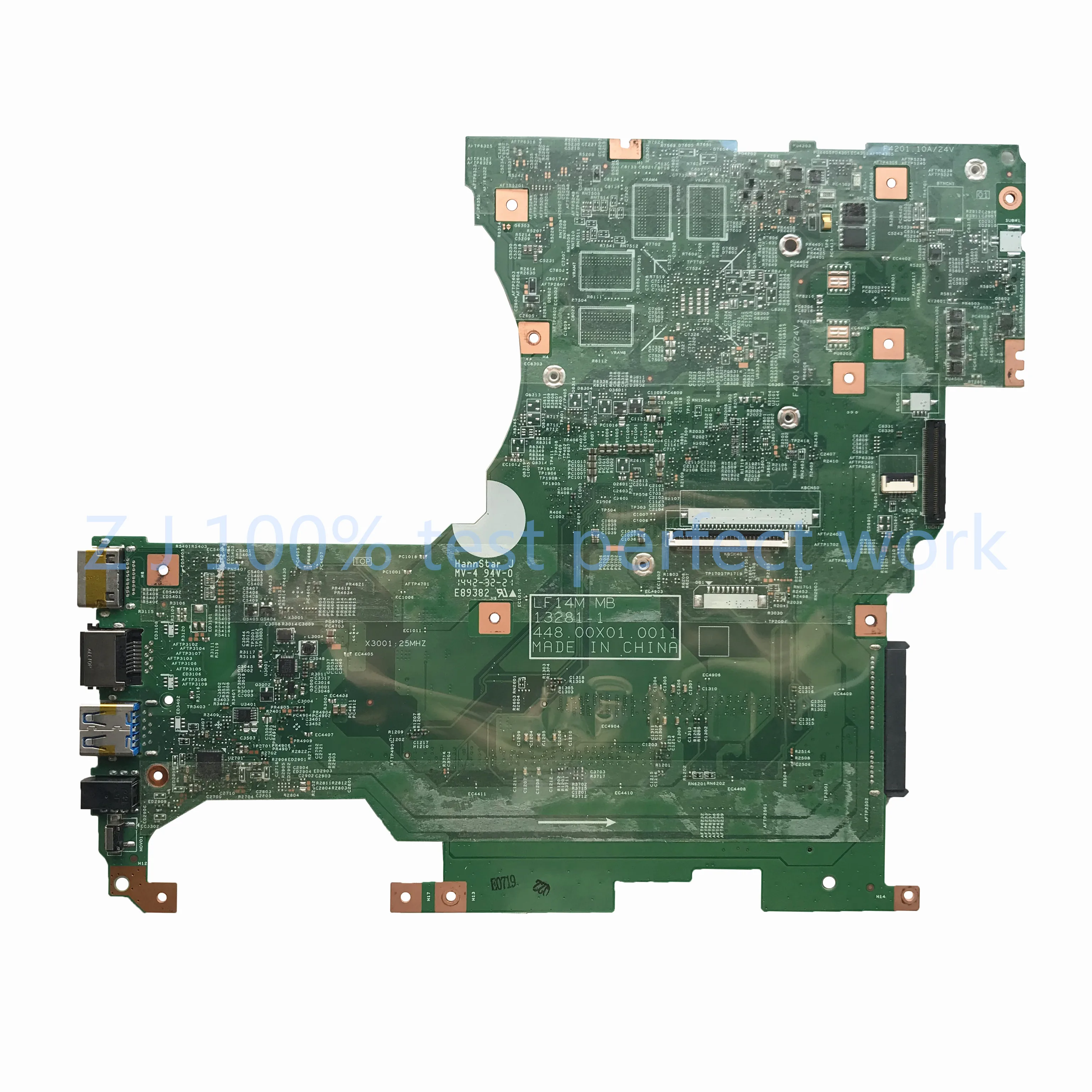 Материнская плата для ноутбука lenovo Flex2-14 с процессором SR1EN i3-4030U 13281-1 448,00X01,0011 FRU 5B20G36287 MB протестированная Быстрая