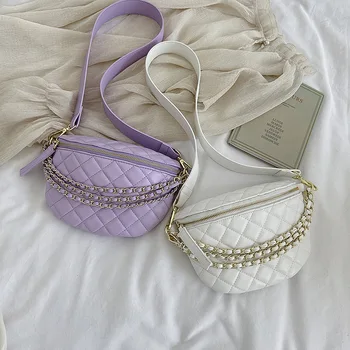 

Bags For Women Chain Bag 2020 Popular New Joker Slung Chest Bag Fashion Shoulder Pocket