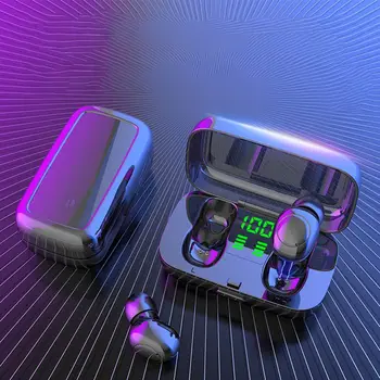 

Smart Battery Digital Display XG23 BT5.0 TWS Wireless Headset LED InEar Stereo Earphone 6D Stereo Earbuds IPX6