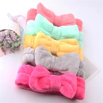 

Headscarf Elastic Bow Headband Eyelash Extension Tools Soft Face Washing Headband Hair Band Holder Bath Spa Lovely Makeup Tools