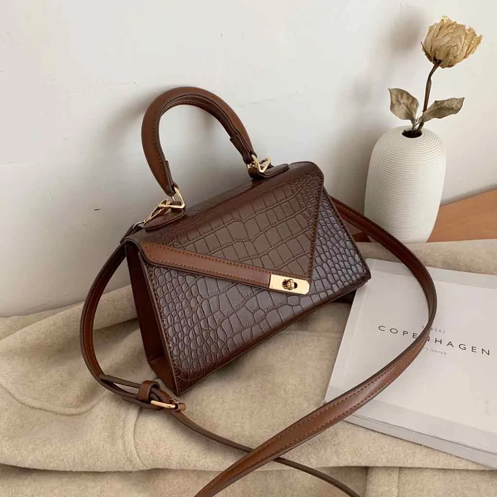 

Small Messenger Capacity Alligator Bags Women Crocodile Pattern Handbag Casual Shoulder Messenger Bags Ladies Tote Bag