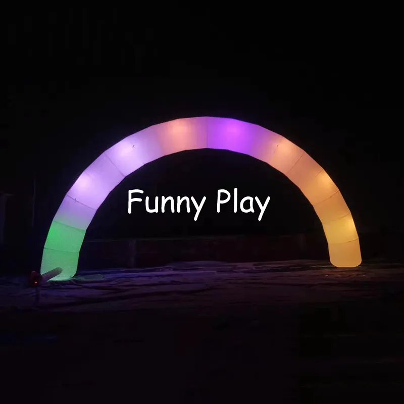 Tomada de Fábrica Iluminação Airgate Oxford Pano Shopping Abertura Festival Promocional Night Run Decoração Led Arco Inflável 3 High Quality Esporte e Lazer