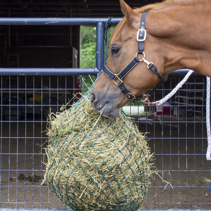 Медленная кормовая сетка для сена складная переносная лошадь для инструмента кормления лошади