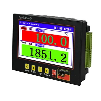 Online Paperless Recording Instrument Temperature Humidity Multichannel 7Inch Color Screen Data Print Pressure Current Voltage Recorder