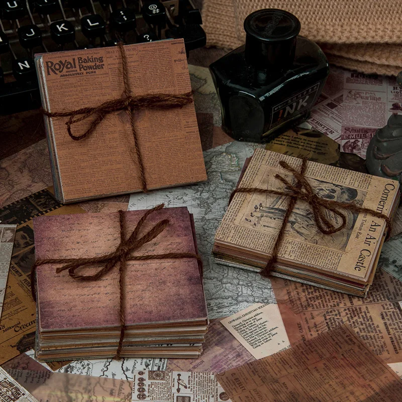 60 шт Ретро Скрапбукинг Diy Материал Бумага пакет Винтаж старые новости